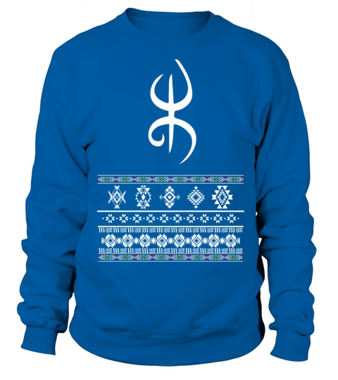 amazigh yaz symbol with amazigh tattoo decoration Sweatshirt Unisex
