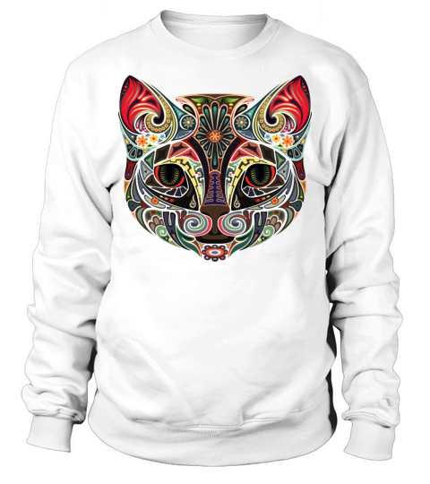 Cat Face MultiColor Sweatshirt Unisex