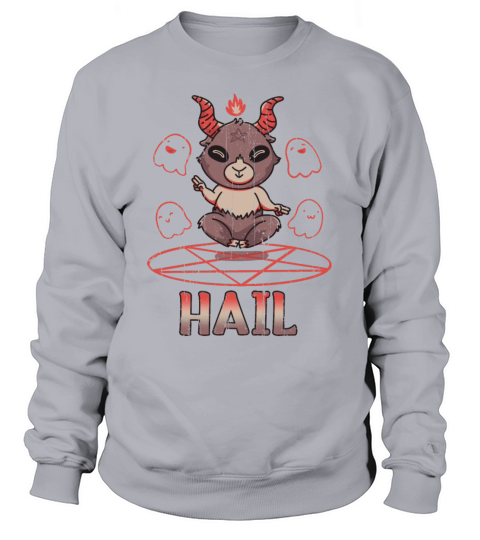 Cute Baphomet Devil Tarot Occult Hail Gothic Sweatshirt Unisex