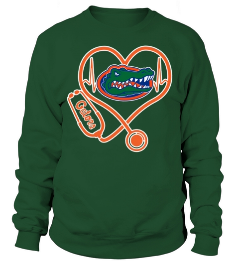 Heartbeat Nurse love Florida Gators shirt - Unisex Long Sleeve Sweatshirt Unisex