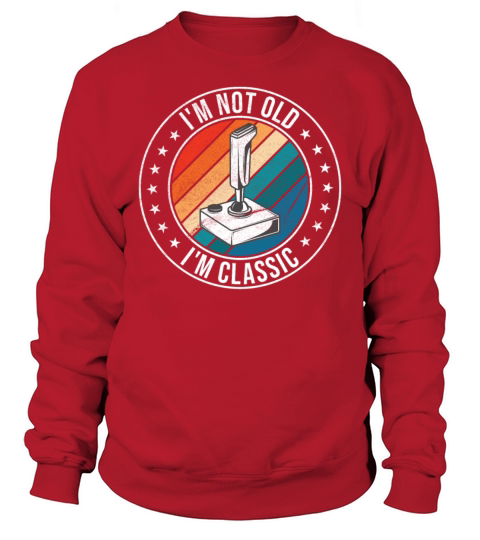 Im Not Old Im Classic Vintage PC Games Joystick Sweatshirt Unisex