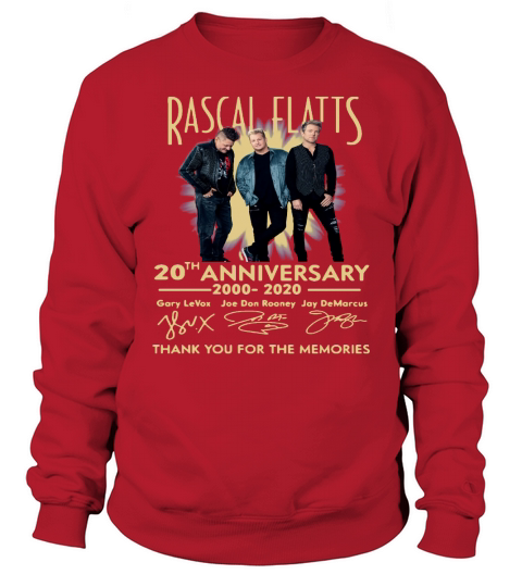 Rascal Flatts Band 20th Anniversary 2000-2020 Signature shirt Sweatshirt Unisex
