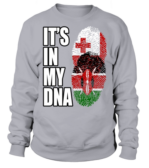 Tongan And Kenyan Mix Heritage DNA Flag Sweatshirt Unisex