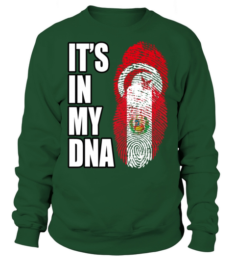 Tunisian And Peruvian Mix Heritage DNA Flag Sweatshirt Unisex