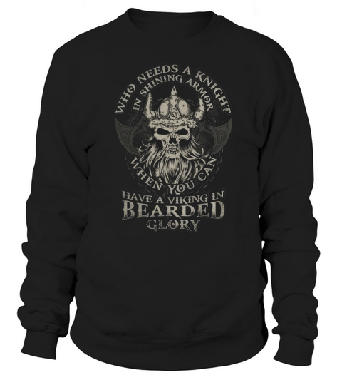 VIKING - BEARDED GLORY - VALHALLA - Warrior Sweatshirt Unisex