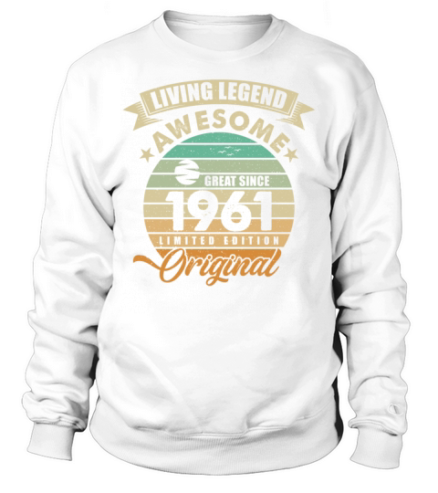 Vintaga 1961 Birthday Sweatshirt Unisex