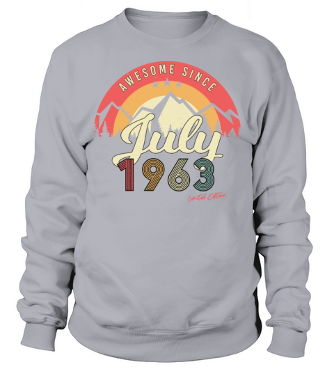 Vintage In July 1963 Sweatshirt Unisex