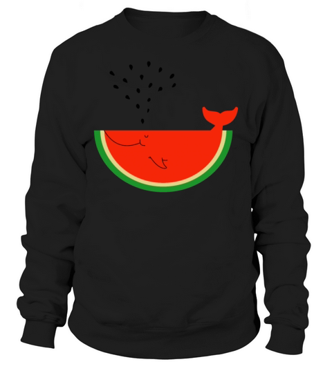 Watermelon Whale Sweatshirt Unisex