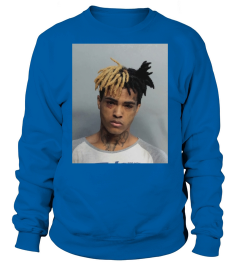 XXXTentacion Mugshot T-Shirt Hip Hop Rap merch 17 Revenge Police arrest RIP New - Sweatshirt Unisex Sweatshirt Unisex