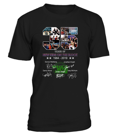 35 years of New Kids On The Block 1984 2019 signatures shirt T-Shirt Unisex