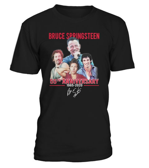 Bruce Springsteen 55th Anniversary 1965-2020 Signature shirt T-Shirt Unisex