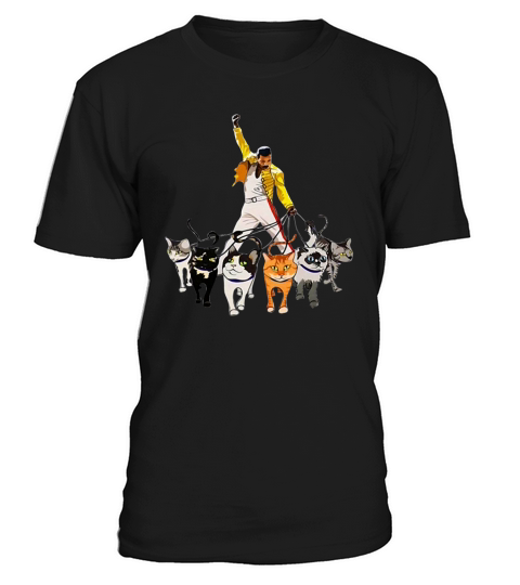The Singer Freddie Mercury With His Cats T-Shirt Unisex