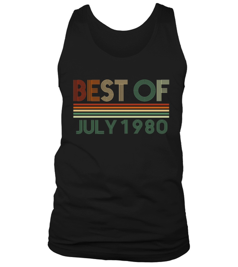 42nd birthday July vintage 1980 gift idea Tank Top Unisex
