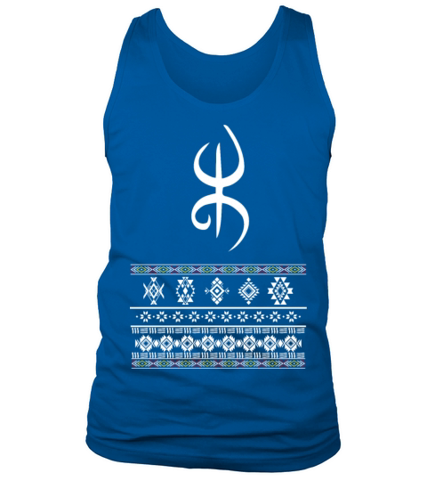 amazigh yaz symbol with amazigh tattoo decoration Tank Top Unisex