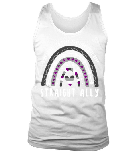 Asexual Quote Straight Ally Ace Rainbow Tank Top Unisex