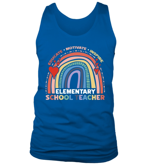 Educate Motivate Inspire Elementary School Tank Top Unisex