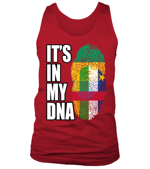 Gambian And Central African Mix Heritage DNA Flag Tank Top Unisex