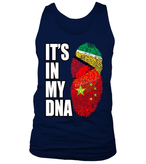 Guyanese And Chinese Mix Heritage DNA Flag Tank Top Unisex