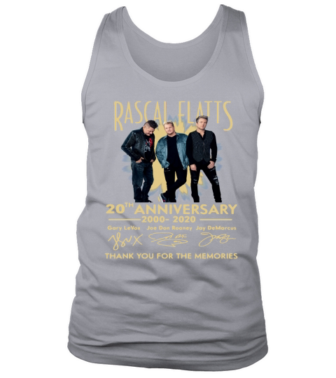 Rascal Flatts Band 20th Anniversary 2000-2020 Signature shirt Tank Top Unisex