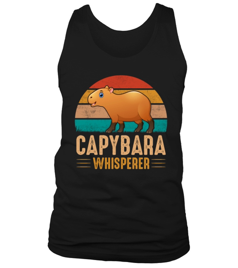 Retro Vintage Style Capybara Whisperer Funny Tank Top Unisex