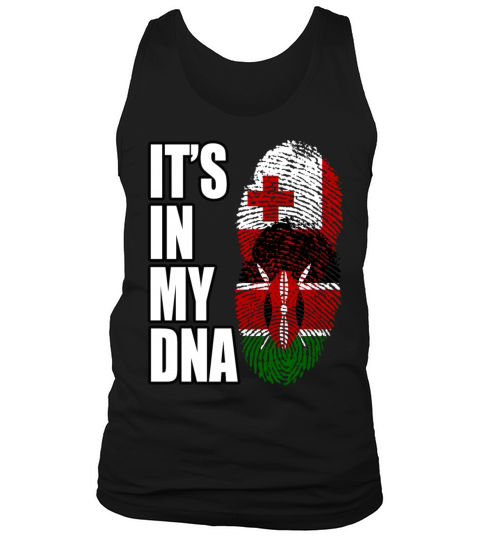 Tongan And Kenyan Mix Heritage DNA Flag Tank Top Unisex