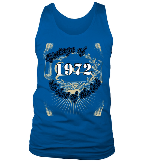 Vintage 1972 Birthday Saying Retro 50 Years Tank Top Unisex
