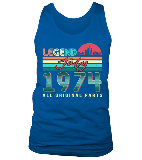 Vintage In July 1974 Tank Top Unisex
