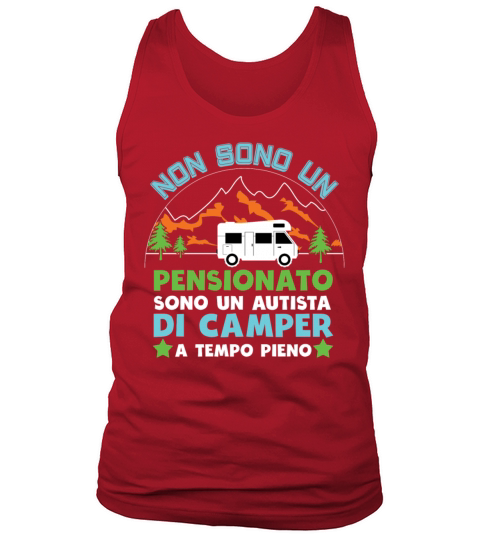 Vintage Not Retired Camper Driver Camping Car Tank Top Unisex