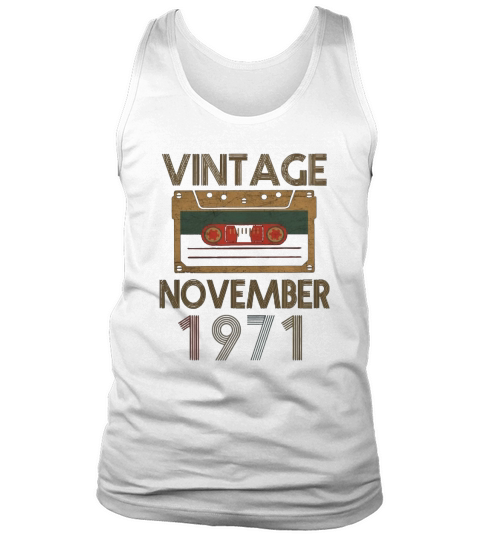 Vintage November 1971 Tank Top Unisex