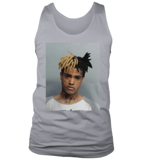 XXXTentacion Mugshot T-Shirt Hip Hop Rap merch 17 Revenge Police arrest RIP New - Sweatshirt Unisex Tank Top Unisex