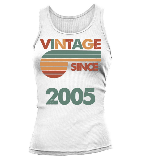 17th Vintage Birthday 2005 Tank top Woman