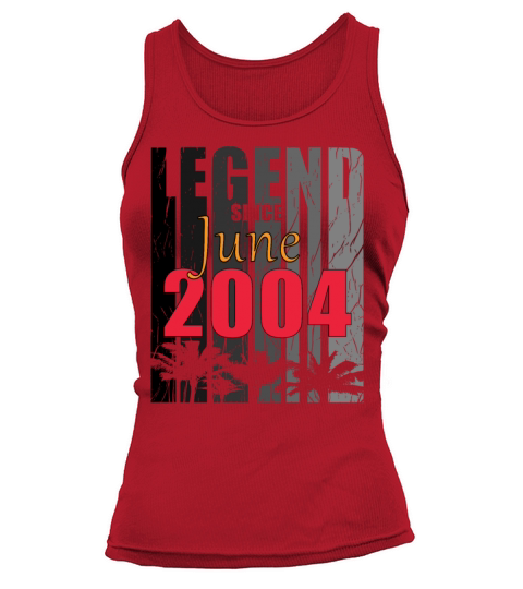 2004 vintage born in June gift Tank top Woman
