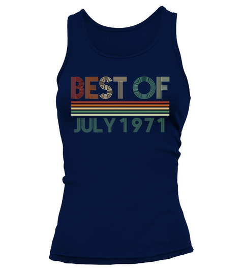 51st birthday July vintage 1971 gift idea Tank top Woman