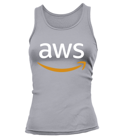 AWS LOGO WHITE EDITION AWS AMAZON CODING Tank top Woman