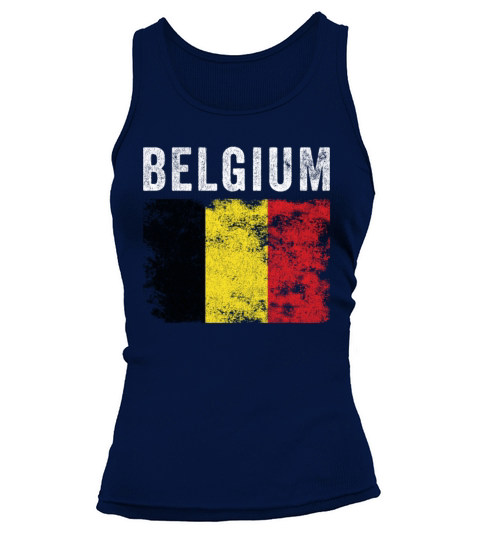 Belgium Flag Distressed - Belgian Flag Tank top Woman