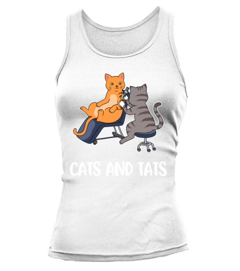 Cats And Tats Funny Tattoo Gift Tank top Woman