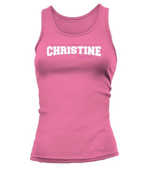 Christine Name Limited Edition Funny Retro Vintage Tank top Woman