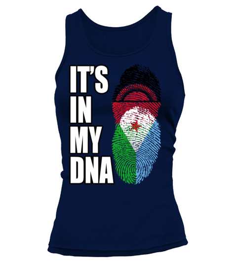 Malawian And Djiboutian Mix Heritage DNA Flag Tank top Woman