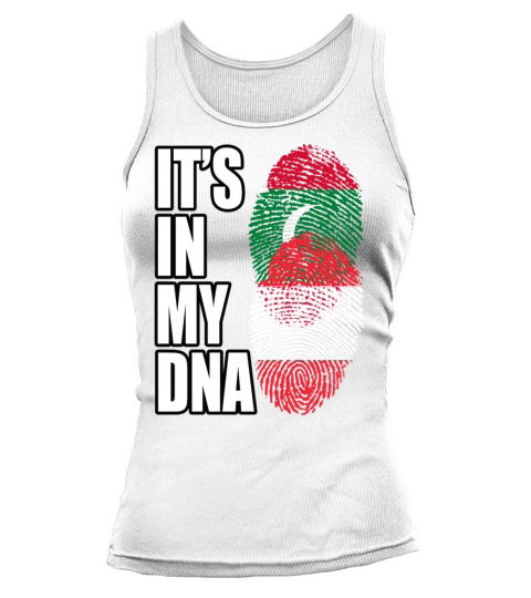 Maldivian And Austrian Mix Heritage DNA Flag Tank top Woman