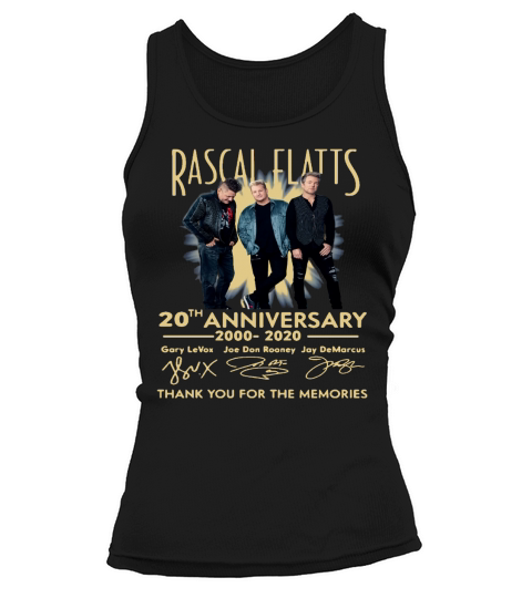 Rascal Flatts Band 20th Anniversary 2000-2020 Signature shirt Tank top Woman
