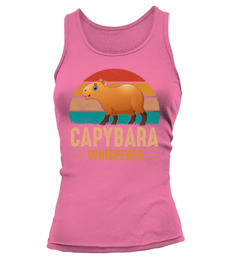 Retro Vintage Style Capybara Whisperer Funny Tank top Woman