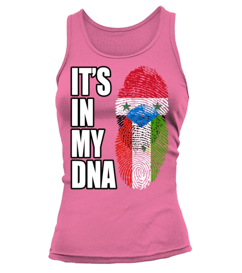 Syrian And Equatorial Guinean Vintage Heritage DNA Tank top Woman