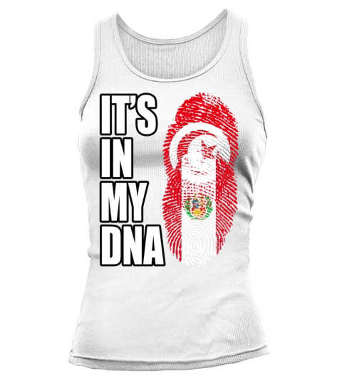 Tunisian And Peruvian Mix Heritage DNA Flag Tank top Woman