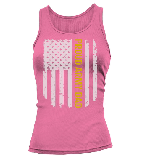 Vintage American Flag Proud Army Dad Fathers Day Gift T-Shirt Tank top Woman