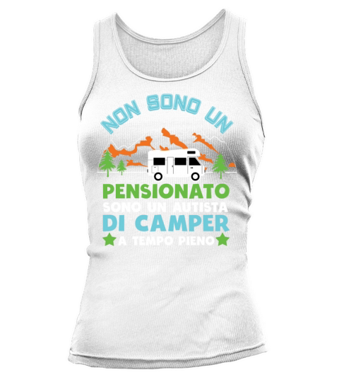 Vintage Not Retired Camper Driver Camping Car Tank top Woman
