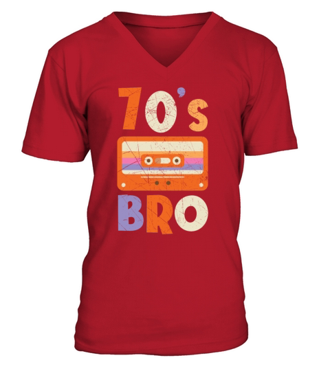 70s Bro 1970 Vintage Seventies Party 1970s V-Neck T-shirt