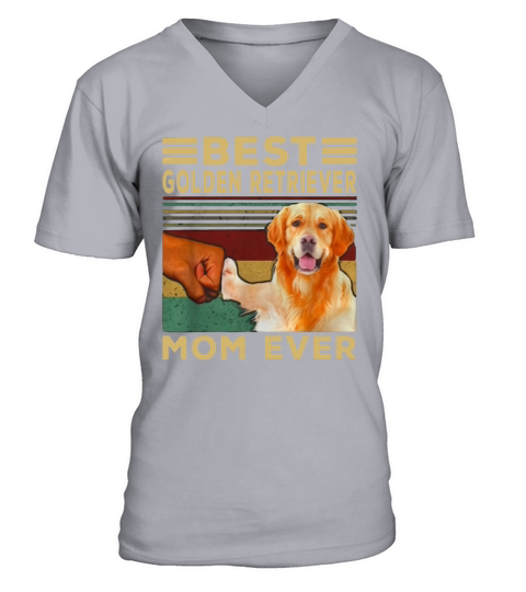 Best Golden Retriever Mom ever vintage shirt V-Neck T-shirt