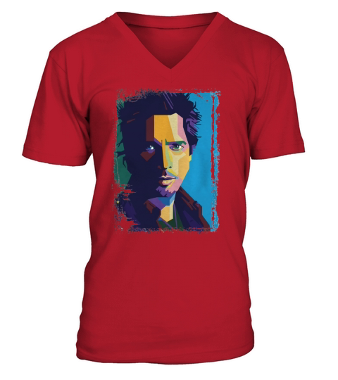 Chris Cornell WPAP V-Neck T-shirt