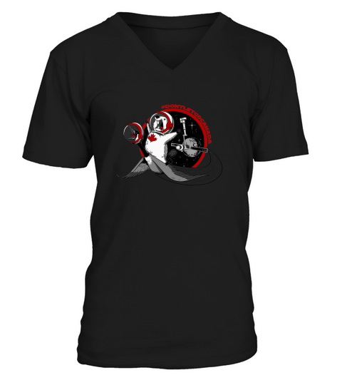 dont let go canada space canada V-Neck T-shirt