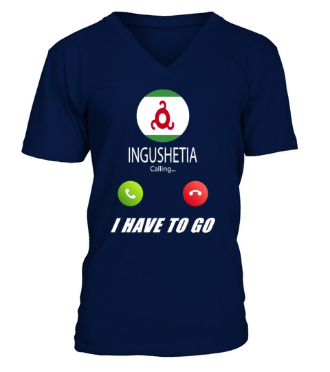 Ingushetia is calling Is calling Flag Saying V-Neck T-shirt